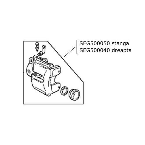 Etrier frana fata dreapta LR Discovery 3 Range Rover L322 si Sport SEG500040