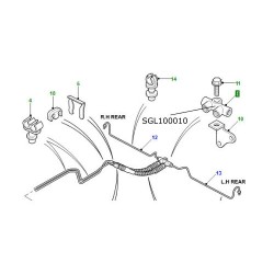 Conector T conducte frana Defender SGL100010