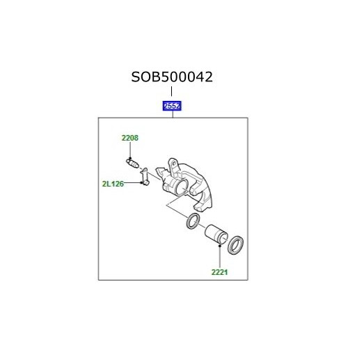 Etrier spate dreapta LR Discovery 3 si 4 Range Rover L322 si RR Sport SOB500042 LR010574