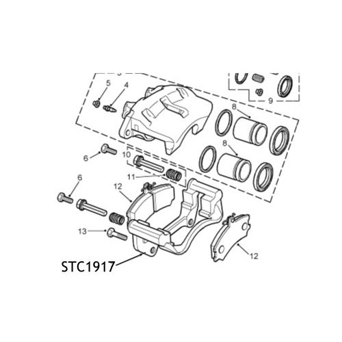 Etrier frana Discovery 2 Range Rover P38 STC1917