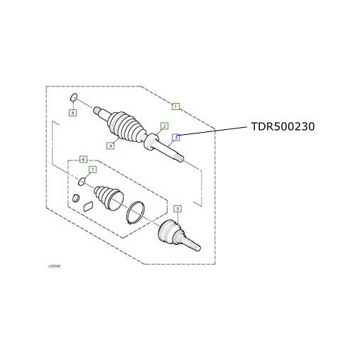 Cap interior planetara fata LR Freelander 1 de la 2001 TDR500230