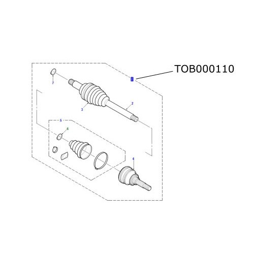 Planetara ansamblu spate LR Freelander 2002-2006 TOB000110