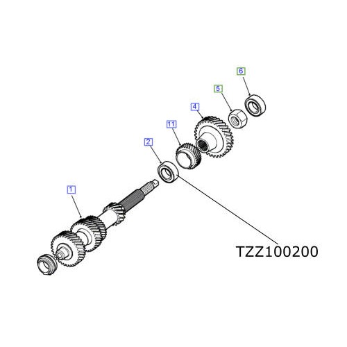 Rulment cutie viteze R380 Land Rover Defender Discovery 1 si 2 Range Rover P38 TZZ100200