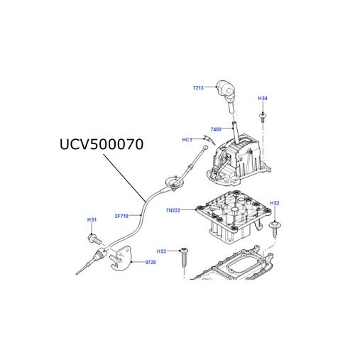 Cablu selector cutie automata Range Rover Sport UCV500070