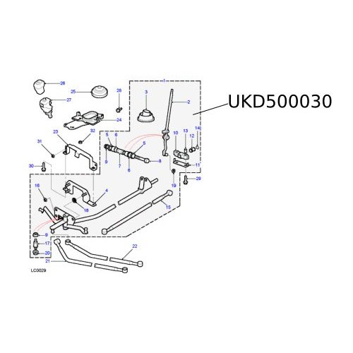 Ansamblu timonerie selector viteze Freelander UKD500030