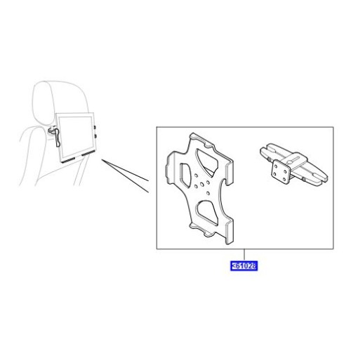 Suport i-Pad LR Defender Discovery 4 5 si Sport Freelander 2 Range Rover L322 L405 Sport si Evoque VPLVS0165