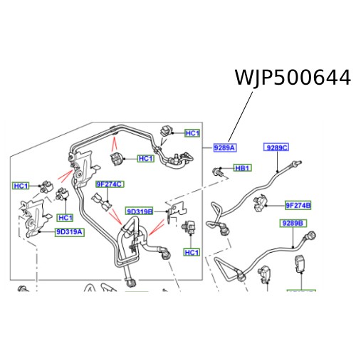 Conducte motorina Discovery 3 Range Rover Sport WJP500644