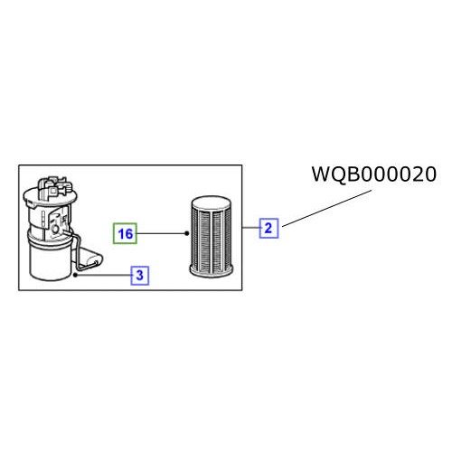 Pompa motorina rezervor LR Freelander TD4 2002-2006 WQB000020