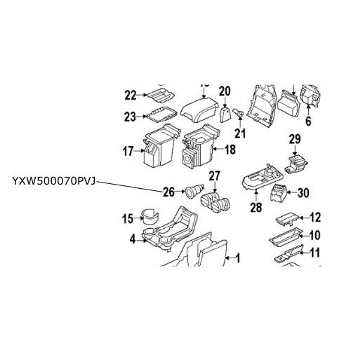 Soclu bricheta Discovery Freelander Range Rover Sport YXW500070PVJ