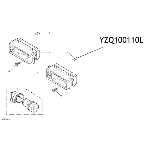 Bec ceas bord Land Rover Freelander YZQ100110L