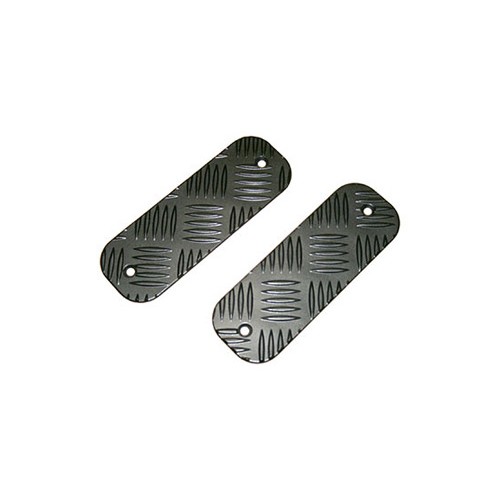 Aparatori bara fata aluminiu negru 3mm Mammouth LR Defender BTS-KIT/B