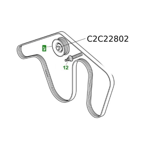 Rola intinzatoare transmisie Jaguar S-Type XJ XF XE C2C22802