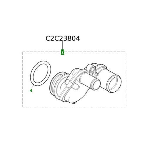 Conector apa termostat Jaguar S-Type XJ XF C2C23804