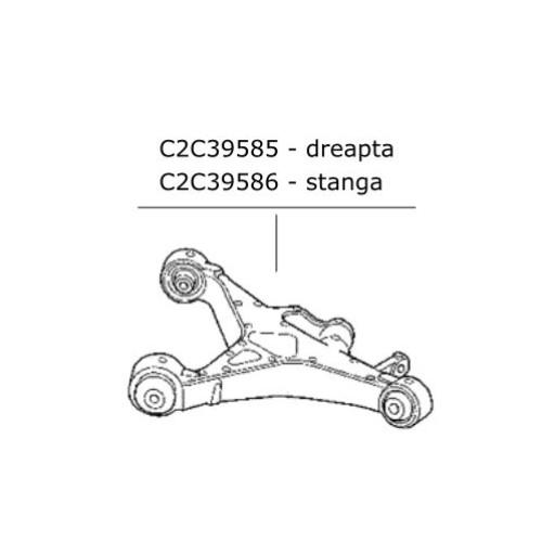 Bascula inferioara suspensie spate dreapta Jaguar XJ X350 C2C39585