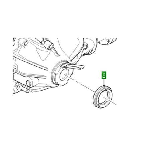 Simering diferential fata stanga Jaguar XF XJ F-Type C2D24279