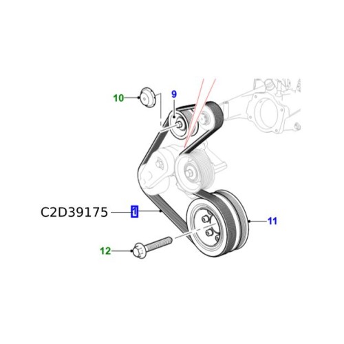 Curea transmisie V6 V8 Jaguar XK XF XJ F-TYPE XE C2D39175