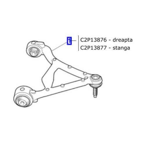 Bascula suspensie spate stanga Jaguar XF XJ XK C2D49449