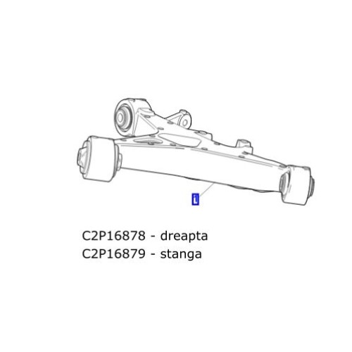 Bascula inferioara spate stanga Jaguar S-Type XK C2P16879