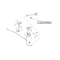 Cablu capota Jaguar XF 2009-2015 C2Z29301