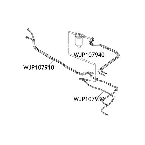 Conducta motorina (set) Defender 110 130 TD5 WJP107940