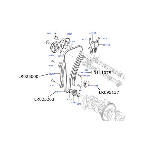 Brat intinzator lant distributie 2000cc Freelander 2 Discovery Sport Range Rover Evoque si Sport LR111078