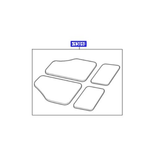 Covoare mocheta set complet Range Rover L322 EAH500290PVA