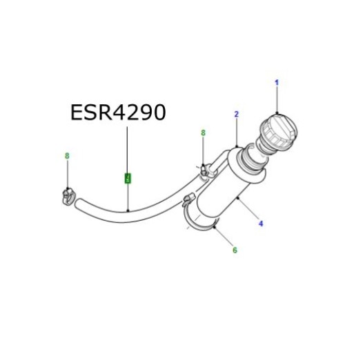 Furtun aerisire alimentare LR Defender Discovery 2 ESR4290