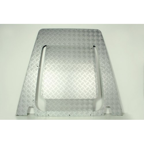 Aparatoare aluminiu argintiu 3mm capota Mammouth LR Defender de la 2007 FBKIT01-07/A