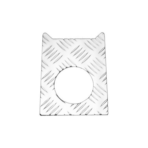 Aparatoare panou alimentare combustibil aluminiu 3mm argintiu Mammouth LR Defender 1983-1999 FF-TDI/A