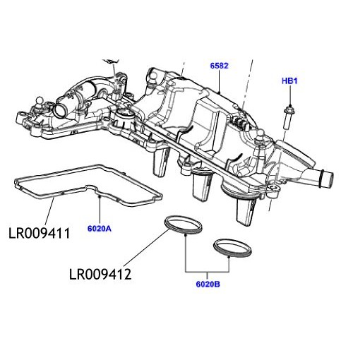 Garnitura capac ax came Freelander 2 LR009411
