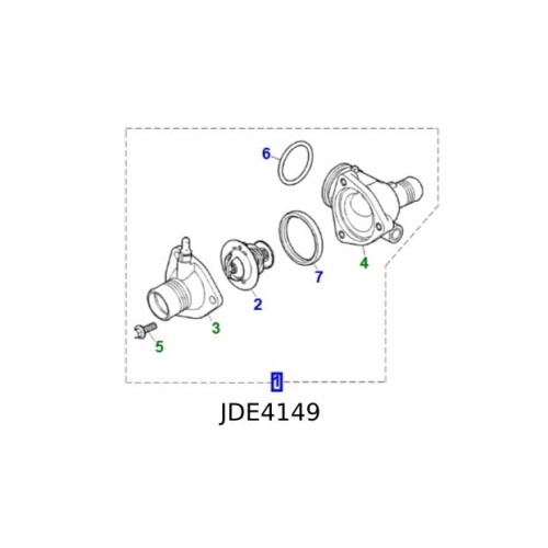Termostat ansamblu Jaguar X-Type F-Type F-Pace XF XE JDE4149