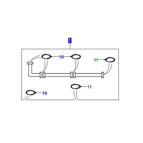 Conducta compresor Aer Conditionat LR Defender TD5 de la 2003 JUE109191