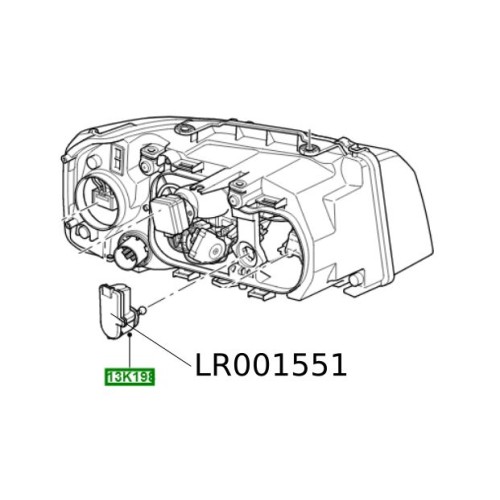 Motor ajustare far Land Rover Freelander 2 LR001551