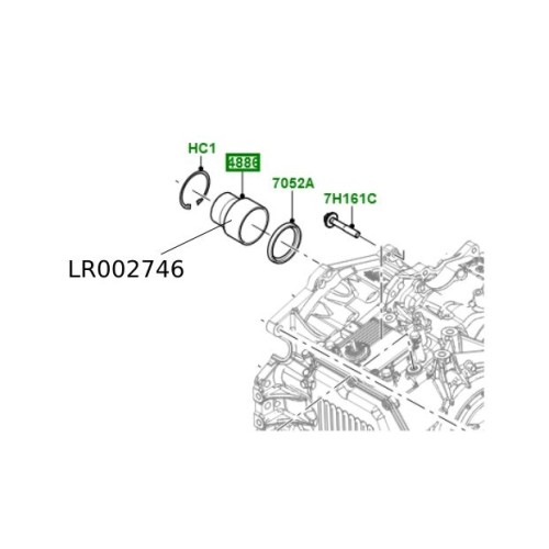 Pinion bucsa canelata cutie automata reductor Freelander 2 RR Evoque LR002746