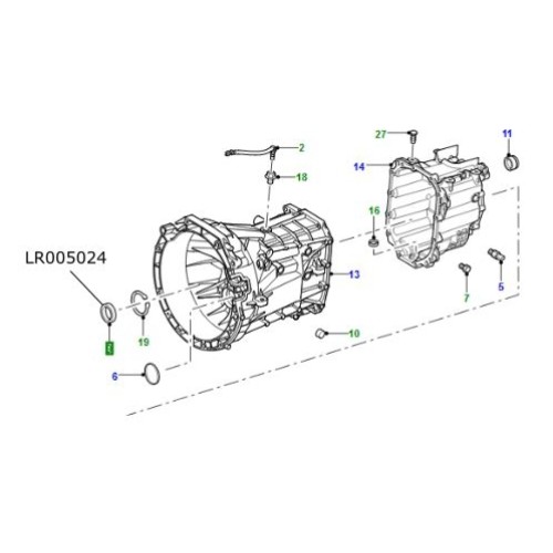 Simering ax cutie viteze priza transfer Defender de la 2007 LR005024