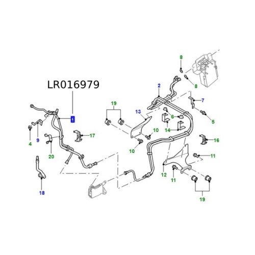 Conducta combustibil LR Defender de la 2009 LR016979