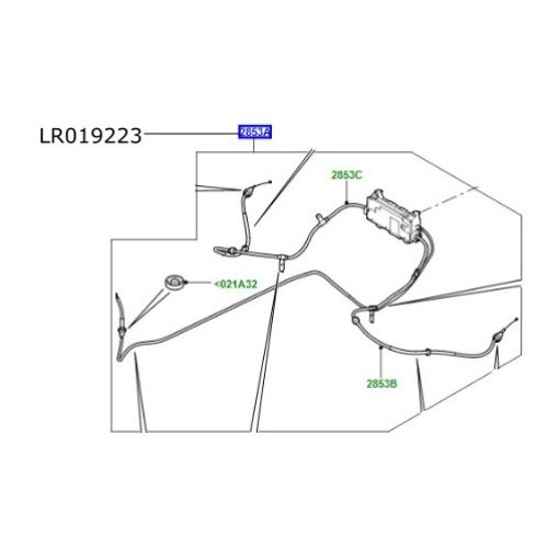 Actuator cabluri ansamblu frana mana Discovery 3 Range Rover Sport LR019223