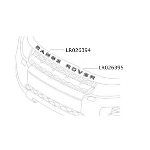 Emblema ROVER capota RR Evoque LR026395