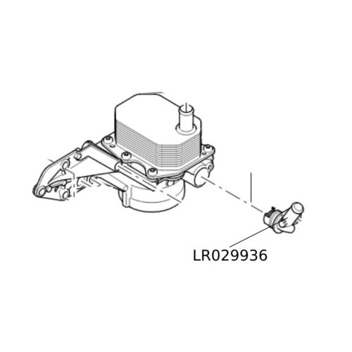 Conector apa racitor ulei Defender 2200 diesel LR029936