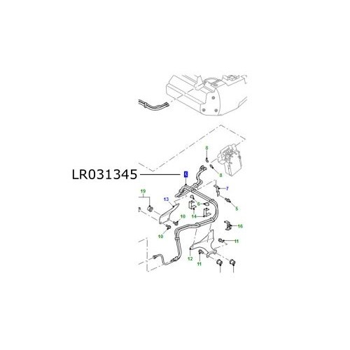 Conducta combustibil intermediara LR Defender tip 90 de la 2007 LR031345