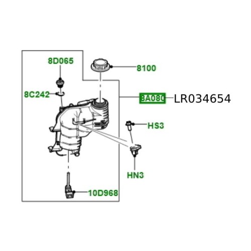 Vas expansiune Range Rover L405 si Sport LR034654