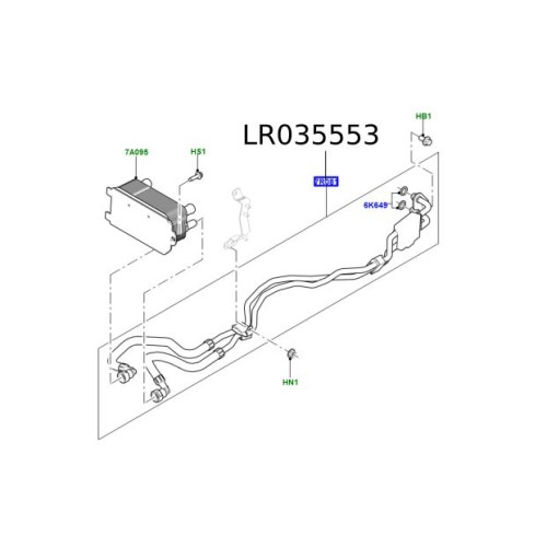 Conducta racitor ulei motor Range Rover L405 3.0D V6 LR035553