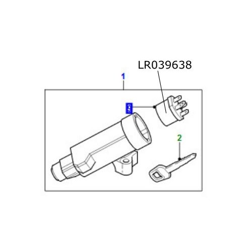Switch contact Defender de la 2007 LR039638