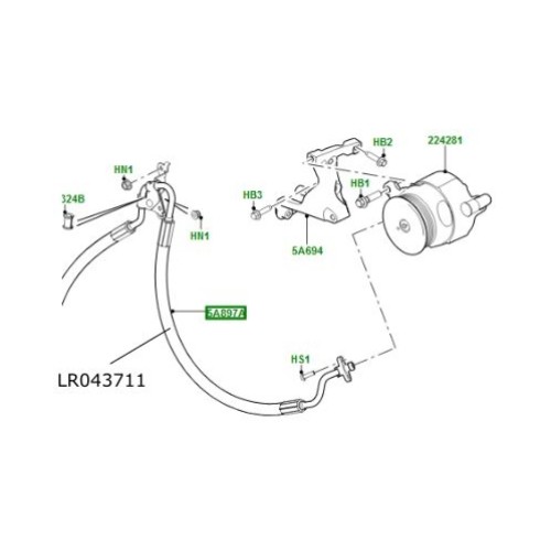 Conducta sistem stabilizare Range Rover Sport de la 2014 LR043711
