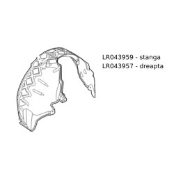 Carenaj roata fata stanga Range Rover Evoque LR043959