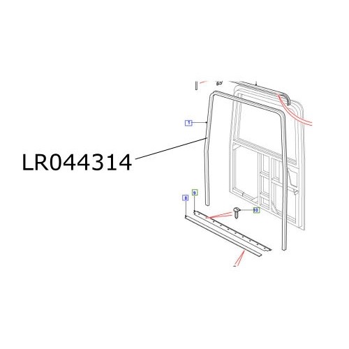 Cheder hayon Defender de la 2007 LR044314