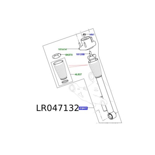 Amortizor spate Range Rover Sport de la 2014 LR047132