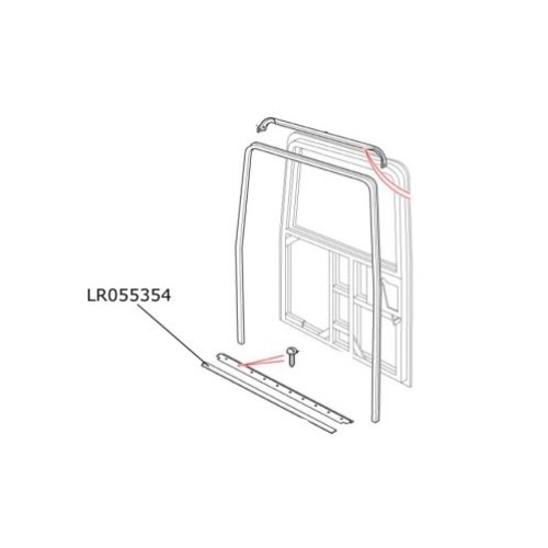 Cheder inferior hayon LR Defender de la 2007 LR055354
