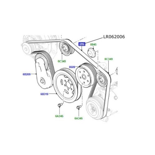 Curea transmisie motor 3000cc diesel Range Rover L405 si Sport LR062006