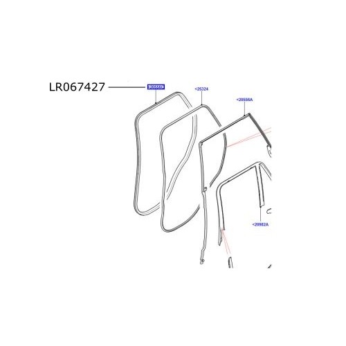 Cheder usa laterala spate Range Rover L405 LR067427